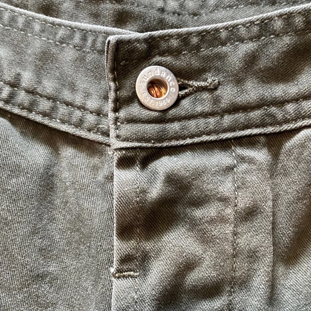 Sundance Olive Cargo Capri Pants - Utility Style, Women’s Size 8P - Picture 3 of 10